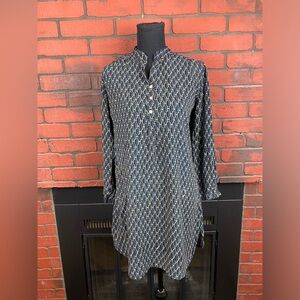 Rock Flower Paper Women’s Geometric Print Tunic Shirt Dress Size S